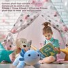 DYBFONO Axolotl Plush Toy, 10.8” Soft Cute Axolotl Stuffed Cotton Plush Pillow Kawaii Salamander Animal for Boys Girls Kids Gift (Blue)