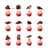 Chocolate Party Decorations Chocolate Birthday Party Supplies Includes HAPPY BIRTHDAY Banner Cake Topper Cupcake Toppers Balloons for Chocolate Birthday Decorations