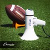 Champion Sports Megaphone with Siren, Wrist Strap, Compact Handle, 800 Yard Range - Powerful Bullhorn Loudspeaker with Adjustable Volume Control for Sport Events, Concerts, Crowd Control, 4 Watts (White), Model: MP4W