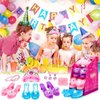 Princess Shoes and Girls Purse Jewelry Toys, Princess Dress Up Clothes for Little Girls, Toddler Dress Up Shoes, Crown Necklace Earrings, Ring, Girls Toys for Little Girls 3,4,5Years Old
