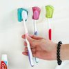 6 Pack Travel Toothbrush Head Covers with Suction Cup Electric and Manual Toothbrush Cover Clip Portable Plastic Toothbrush Protector Cap Brush Pod Case for Traveling, Camping, Bathroom, Home, School