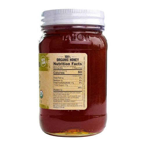 Mountain Ridge Honey, Naturally Healthy 100% Pure Raw Organic Honey, 22 Ounces