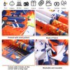 Sumind Dart Battle Party Supplies Horizontal Fabric Happy Birthday Banner, Orange, Boys Birthday Party Decorations, 71 x 16 Inch, Tear Resistant, Lightweight, Fold