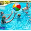 Beach Balls [3 Pack] 20" Inflatable Beach Balls for Kids - Beach Toys for Kids & Toddlers, Pool Games, Pool Toy - Classic Rainbow Color by 4E's Novelty