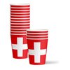 Switzerland Flag Birthday Party Supplies Set Plates Napkins Cups Tableware Kit for 16