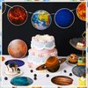 Lincia 4 Pcs Space Party Decorations Space Planet Banner Solar System Planet Banner for First Trip Around the Sun Birthday Decorations Outer Space Room Decor