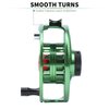 Maxcatch Fly Fishing Reel with CNC-machined Aluminum Body Avid Series Best Value - 1/3, 3/4, 5/6, 7/8, 9/10 Weights(Black, Green, Blue, Silver, Black&Silver) (Green, 5/6 wt)