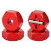 RZXYLRC 5mm Wheel Hex Drive Hub Adaptor with Pins for WLtoys 1/14 144001 RC Car Upgrade Parts (red)