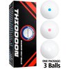 THIODOON 3 Pack Gender Reveal Exploding Golf Balls Prank Golf Balls Funny Joke for Golfers Best Gift for Expecting Parents 3 Piece Set（Blue & Pink & White）