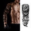 10 Sheets Temporary Tattoo for Men and Women (L19“xW7”), Full Arm Fake Tattoos for adults,Waterproof Realistic Sleeve Tattoos Long lasting