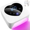 Rechargeable UV LED Nail Lamp,72W Cordless UV Light for Nails with Removable Bottom,Professional Curing Lamp for Gel Nails with 30 Beads,5 Timer Setting Nail Light and LED Touch Screen Gel Nail Dryer