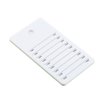 Acrylic Eyelash Extension Pallet, Grafting False Eyelash Organizer Extension Pad Lash Tray Adhesive Glue Palette Individual Holder (White A 4.72x2.75inch)