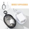 Gadpiparty 2pcs Clear Figure Display Bag with Keychain, Portable Figures Storage Bag Doll Display Case Small Hanging Blind Boxes Zipper Closure Collectibles Organizer