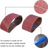Tonmp 15 PCS 3" x 21" Premium Sander Belts - 5 Each of 40 80 120 Grit Aluminum Oxide Sanding Belts For Belt sander (3x21 inch)