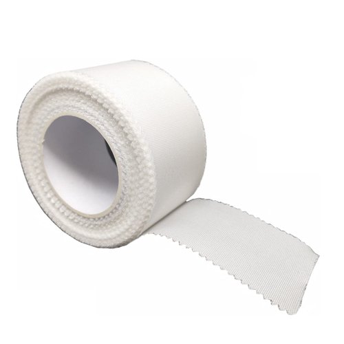 Cloth Medical First Aid Surgical Tape 1" x 10 Yards [Pack of 6 Rolls] Lightweight Breathable Silk-Like Microporous Self Adhesive Latex Free Hypoallergenic Bandage and Wound Dressing Tape (6)