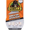 Gorilla Crystal Clear Repair Duct Tape, 1.88” x 9 yd, Clear, (Pack of 1)