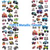 75 PCS Truck Temporary Tattoos for Kids, Groovy Metallic Styles Tattoos for Truck Wheels Birthday Party Supplies Racing Car Checkered Flag Trophy Flame Fake Tattoo Stickers for 5 6 7 8 Years Old Boys
