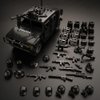 Ulanlan Military Vehicle Building Blocks Sets with 6 Mini Sodiers, 4 in 1 Army Truck Building Kit Army Models Car Building Toys for Kids, Army Vehicles Toys for Boys