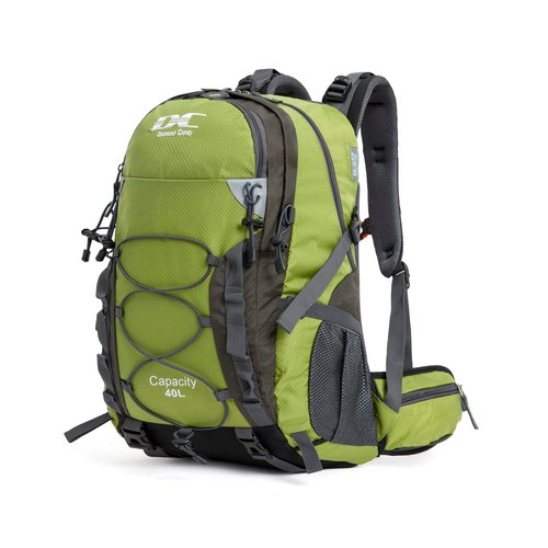 Diamond Candy Waterproof Hiking Backpack for Men and Women, Lightweight Day Pack for Travel Camping, Armygreen, 40L