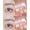 PICKX eyeshadow palette eye shadow palette makeup glitter eyeshadow 9 Colors Glitter Matte Colorful Creamy Texture Natural Waterproof Long Lasting (orange)