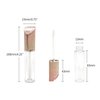 AJLTPA 10 Pack Nude Dream Lip Gloss Wand Tubes, 5ml Empty Lip Gloss Containers, Lipgloss Lip Balm Bottles with Rubber Stoppers for Lip Gloss Balm Cosmetic Business (Nude Dream)