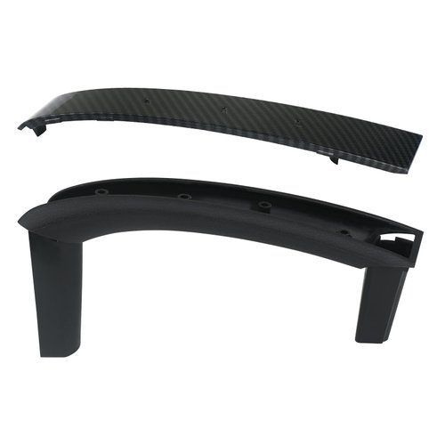 APPERFiT 350Z Door Pull Handle Grip & Trim Assembly (Carbon Fiber) Right Passenger Side Compatible with Nissan 350Z Accessories 2003-2005 Replaces 80932-CD000 80978-CD000