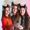 Kidukso Wolf Ears Headwear Simulation Animal Ears Headband Headdress Cute Wolf Ears Headpiece Wolf Faux Fur Ears Hairband Dress Up Party Anime Cosplay Adult Halloween Wolf Ears Hairhoop Wolfdog Fur