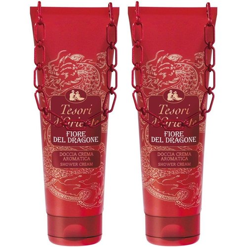 Tesori d'Oriente:"Fiore del Dragone" Shower Cream * 8.45 Fluid Ounce (250ml) Packages (Pack of 2) * [ Italian Import ]