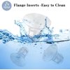 Flange Inserts 13/15/17/19/21mm 5pcs,Suitable for Medela,Spectra 24mm Shields/Flanges,Compatible with Momcozy S12 Pro/S9 Pro/S9/S12 Wearable Breast Pump,Reduce 24mm Tunnel Down to Correct Size
