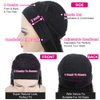 Eooma Curly Headband wig Human Hair 16 inch No Gel Kinky Curly Headband Wigs for Black Women 180 Density Scarf None Lace Front Wigs Human Hair