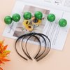 jiebor 10Pcs Alien Headband Martian Antennas Headband Space Costume Accessories Glitter Ball Head Boppers for Party Women Green