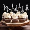 Surgical Tools Silhouette Cupcake toppers, Surgeon Party Decorations, Surgical Doctor Graduation Party Decor, Sterile Processing Tech Week Decor (Silver)