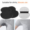 Armpit Sweat Pad, Strong Adhesion Underarm Sweat Pads Antiperspirants, Black 60pcs Underarm Armpit Sweat Pads Non‑Woven Fabric Dress Clothing Underarm Pads for Clothes Shirt