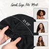 WIGI 100% Mulberry Silk Bonnet with Scrunchie Gift for Women, Silk Bonnet for Sleeping, Shower Cap Hair Bonnet, Silk Hair Wrap for Hair Care (100% Mulberry Silk (Bow design), Black)
