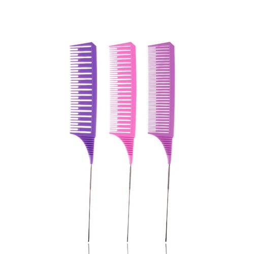 SKYPIA 3 Piece Professional Dyeing Hair Comb Set, Highlight Combs for Hair Stylist Weaving Stylin...