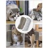 Cat Self Groomer with Catnip Pouch,Cats Corner Massage Comb Grooming Brush Tool for Kitten Puppy