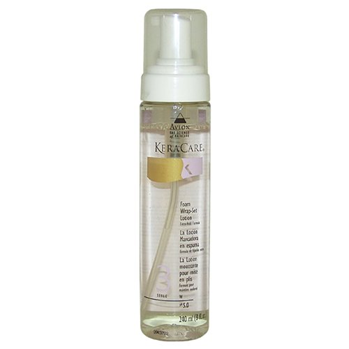 Avlon KeraCare Foam Wrap-Set Lotion Extra Hold Formula for Unisex - 8 oz Lotion