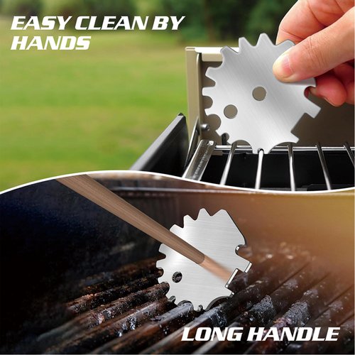 Stocking Stuffers, Ideal Gifts for Christmas, Men, Dad, Husband, Boyfriend, Father,Xmas BBQ Grill Scraper for Him, 2Pack Bristle-Free Griddle Cleaner, Kitchen Gadgets Accessories