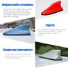 Car Shark Fin Antenna Cover, Roof Aerial Base AM/FM Radio Signal for Car SUV Truck, Vehicle Shark Fin Shape Cover with Adhesive Tape, Car Accessories Antenna Replacement Fits Most Cars (Black)