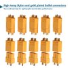WEISHUJI 10 Pairs XT60 Connector, XT60 Male Female Bullet Connectors, XT60 Drone Connectors for RC Lipo Battery