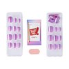 KISS imPRESS No Glue Mani Press-On Nails, Color FX, Wonder', Dark Purple, Short Size, Squoval Shape, Includes 30 Nails, Prep Pad, Instructions Sheet, 1 Manicure Stick, 1 Mini File