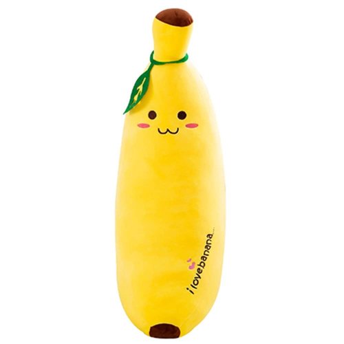 OUKEYI 48cm/18.8 Banana Plush Stuffed Animal Toys, Cute Soft Comfortable Hugging Pillow Birthday ...