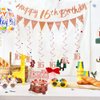 16th Birthday Decorations Kit for Girls Women,Including Happy Birthday Banner,Sash,Tiara Crown,Triangle Flag bunting,Hanging Swirls Streamer,Cake Topper,Sweet 16 Birthday Party Decorations for Girls