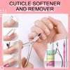 SAVILAND Cuticle Remover Kit Professional Nail Care Manicure Kit - 2.03 OZ Cuticle Remover Liquid Cream with Cuticle Trimmer, Cuticle Nipper and Cuticle Pusher, Christmas Gifts for Women