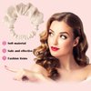 Heatless Hair Curler, Heatless Curling Scrunchie, New Soft Heatless Curling Headband, Suitable for Long Hair Girls No Heat Curling Iron, Soft Sleep Hair Roller (Beige)