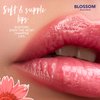 Blossom Flower Lip Gloss, High Shine Lip Gel, Scented, Thick Moisturizing Clear Lip Gloss Tubes with Nourishing Jojoba Seed Oil, Infused with Real Flowers, 0.3oz, Mango
