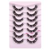 Natural Cluster Lashes Extensions Wispy Natural Look False Eyelashes Individual Lashes 3D Strips Eyelash Extensions DIY Lashes 7 Pairs Multipack