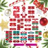 winthrop 12 Sheets Christmas Nail Wraps Full Stickers Nail Polish Strips, DIY Self-Adhesive Nail Art Glitter Decals Santa Claus Xmas Tree Reindeer Snow Party Decor with 2 Pcs Nail Files (168 Pieces)