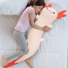 MaoGoLan Giant Axolotl Plush Stuffed Animal,Big Axolotl Plush Pillow Toy,Huge Stuffed Axolotl Body Pillow for Kids Adults,Christmas Birthday Valentine's Day Present Pink