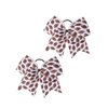 Football Cheer Bow Football PonyTail Holder Bowknot Football Bow Hair Ring Tie Bow PHB10 (2 PCs-Set)